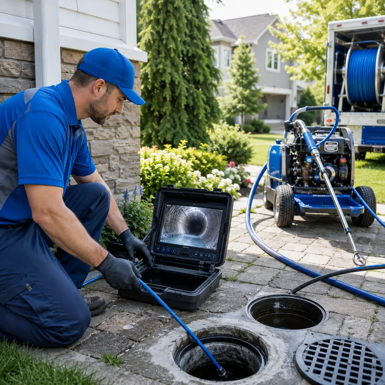 Outdoor drain cleaning professionals serving Bridgeport, AL